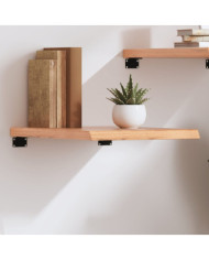 Étagère murale marron clair bois chêne massif traité | Mobilier & Déco