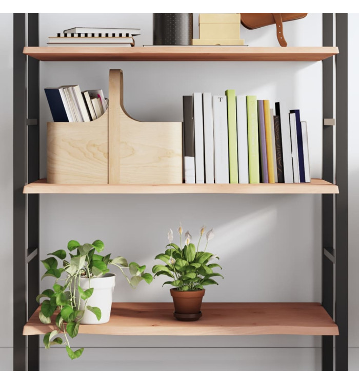 Étagère murale 80x40x2 cm bois de chêne massif non traité | Mobilier & Déco