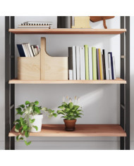 Étagère murale 80x40x2 cm bois de chêne massif non traité | Mobilier & Déco