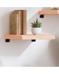 Étagère murale 40x40x(2-6)cm bois de chêne massif non traité | Mobilier & Déco