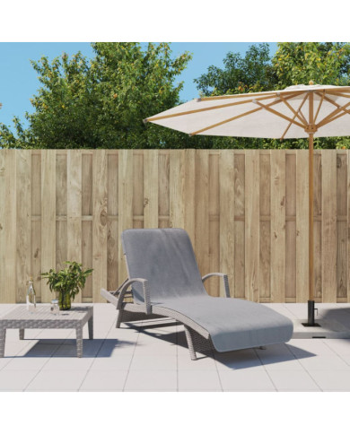 Serviettes de plage 2 pcs gris 75x200 cm tissu 400 GSM | Mobilier & Déco