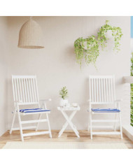 Coussins de chaise de jardin lot de 2 40x40x4 cm tissu | Mobilier & Déco