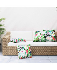 Coussins décoratifs lot de 4 Multicolore 60x60 cm Tissu | Mobilier & Déco