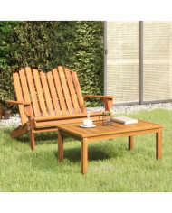 Ensemble de salon de jardin Adirondack 2 pcs bois acacia solide | Mobilier & Déco