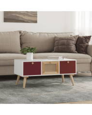 Table basse avec tiroirs 80x40x35,5 cm bois d'ingénierie | Mobilier & Déco