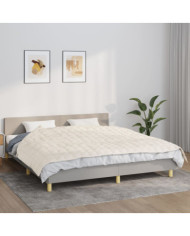 Couverture lestée Crème clair 155x220 cm 7 kg Tissu | Mobilier & Déco