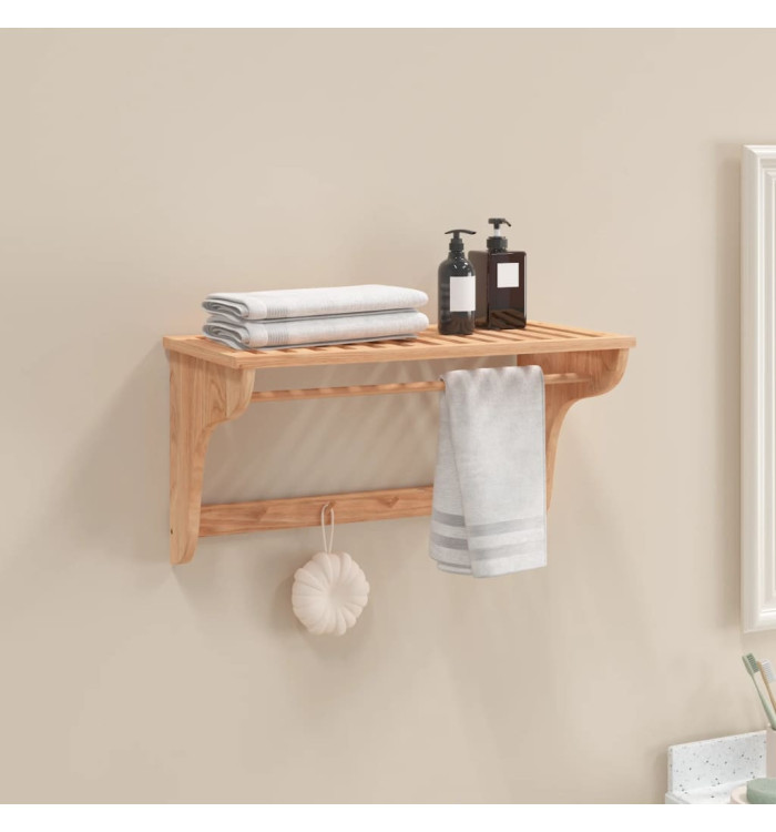Porte-serviette 60x30x35 cm Bois massif de noyer | Mobilier & Déco