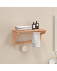 Porte-serviette 60x30x35 cm Bois massif de noyer | Mobilier & Déco