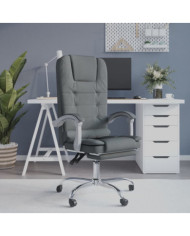 Fauteuil de massage inclinable de bureau Gris foncé Tissu | Mobilier & Déco