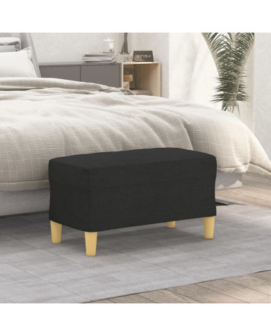 Banc Noir 70x35x41 cm Tissu | Mobilier & Déco