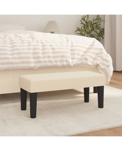Banc Crème 70x30x30 cm Tissu | Mobilier & Déco