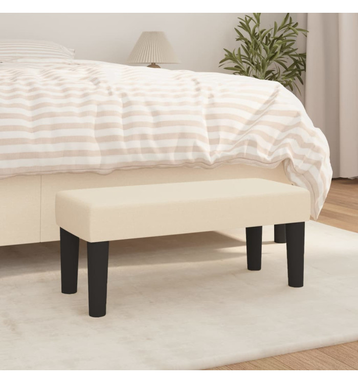 Banc Crème 70x30x30 cm Tissu | Mobilier & Déco