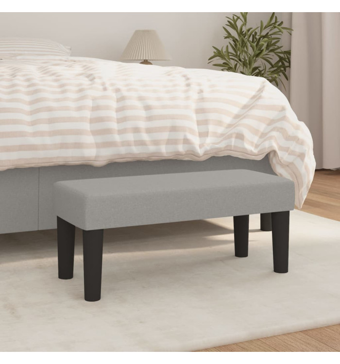 Banc Gris clair 70x30x30 cm Tissu | Mobilier & Déco