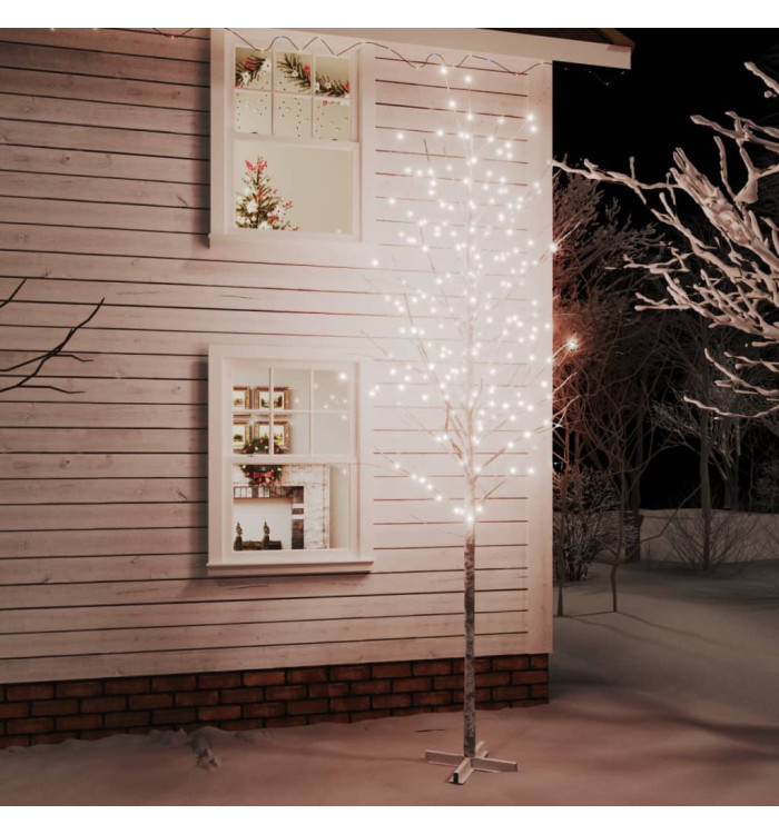 Bouleau blanc à LED 672 LED Blanc chaud 400 cm | Mobilier & Déco
