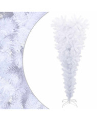 Sapin de Noël artificiel renversé avec support Blanc 150 cm | Mobilier & Déco