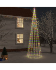 Sapin de Noël avec piquet 1134 LED Colorées 800 cm | Mobilier & Déco
