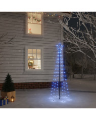 Sapin de Noël avec piquet Bleu 108 LED 180 cm | Mobilier & Déco