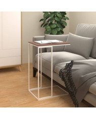 Table d'appoint Blanc 40x30x59 cm Bois d'ingénierie | Mobilier & Déco