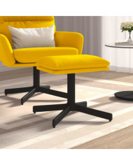 Repose-pied Jaune moutarde 60x60x36 cm Velours | Mobilier & Déco