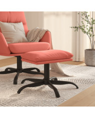 Repose-pied Rose 60x60x36 cm Velours | Mobilier & Déco