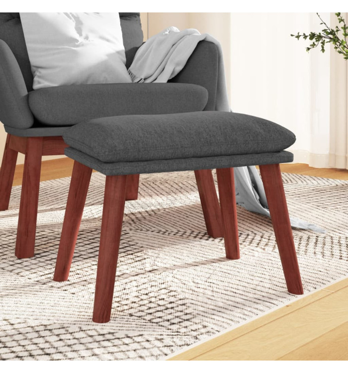 Repose-pied Gris foncé 45x29,5x35 cm Tissu | Mobilier & Déco