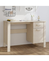 Bureau HAMAR Marron miel 113x50x75 cm Bois massif de pin | Mobilier & Déco