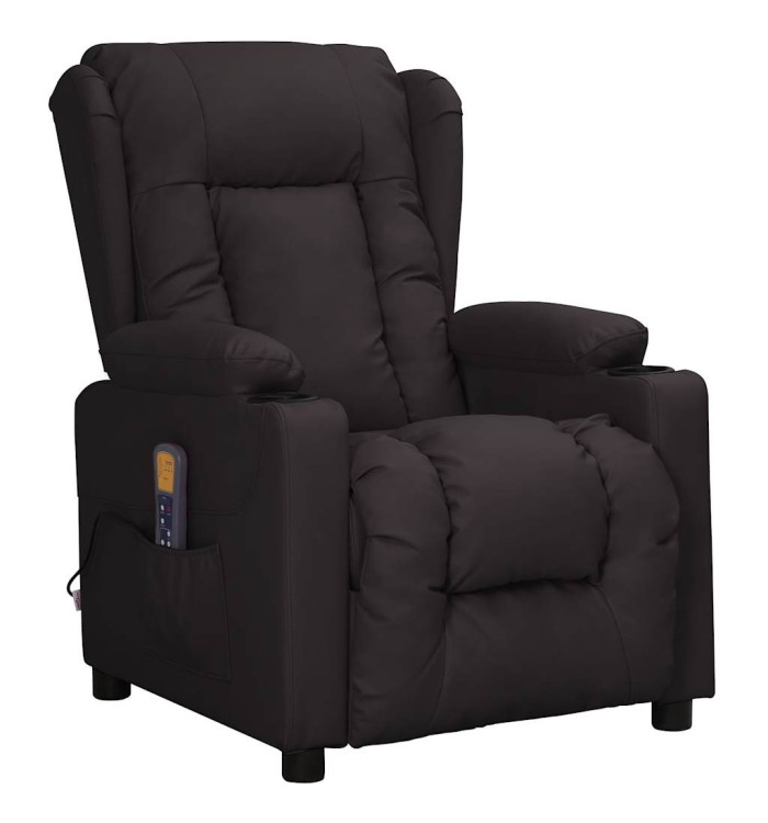 Fauteuil de massage Noir Similicuir | Mobilier & Déco
