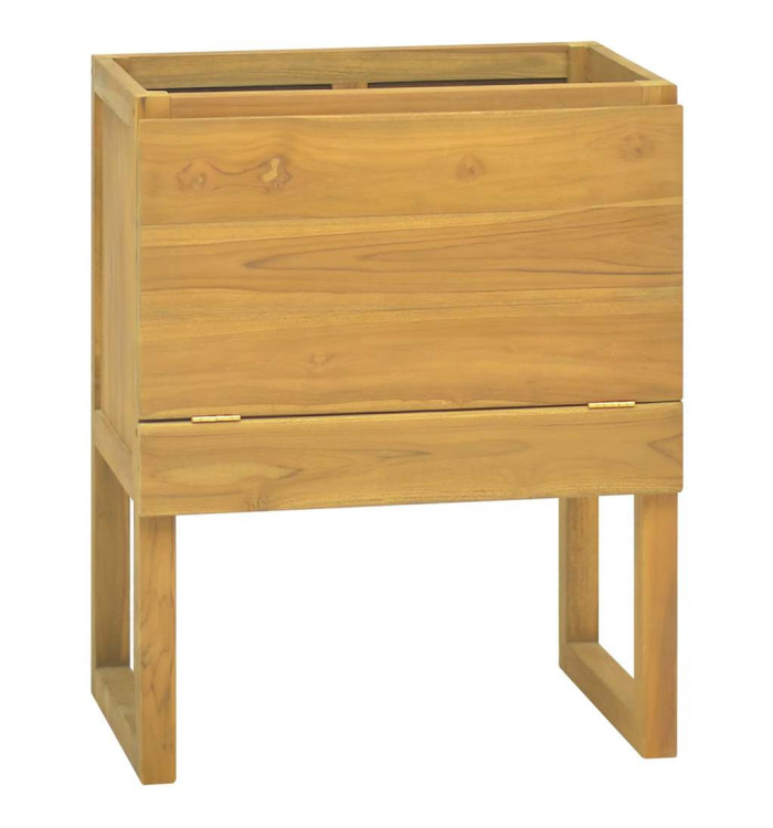 Armoire de salle de bain 60x40x75 cm bois de teck solide | Mobilier & Déco