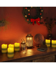 Bougies à LED sans flamme 24 pcs avec télécommande Blanc chaud | Mobilier & Déco