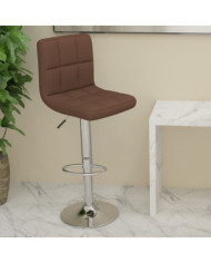 Tabouret de bar Marron Tissu | Mobilier & Déco
