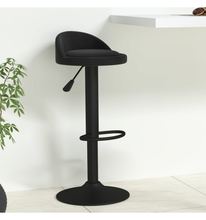 Tabouret de bar Noir Velours | Mobilier & Déco