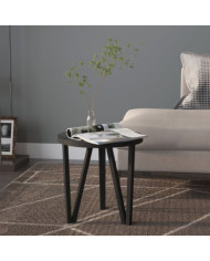 Table à thé Noir Ø35 cm MDF | Mobilier & Déco