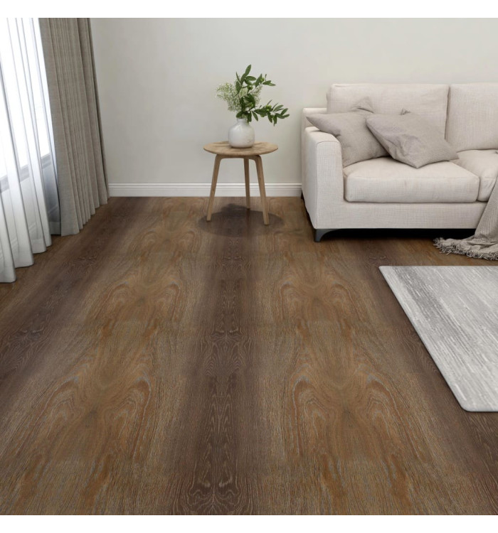 Dalles de plancher autoadhésives 20 pcs PVC 1,86 m² marron | Mobilier & Déco