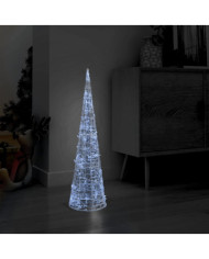 Cône lumineux décoratif pyramide LED Acrylique Blanc froid 90cm | Mobilier & Déco