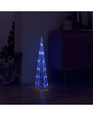 Cône lumineux décoratif pyramide à LED Acrylique Bleu 60 cm | Mobilier & Déco