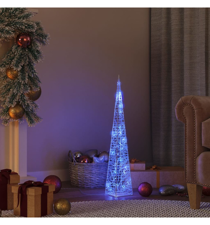 Cône lumineux décoratif à LED Acrylique Bleu 60 cm | Mobilier & Déco
