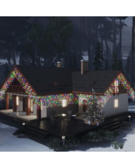 Rideau lumineux à glaçons LED 10m 400LED Multicolore 8fonctions | Mobilier & Déco