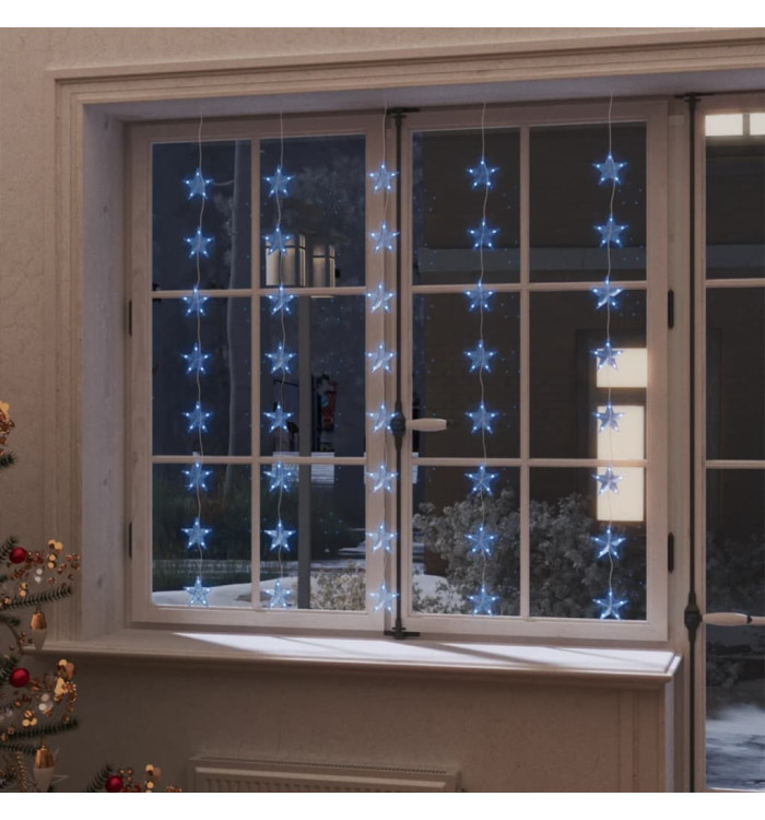 Guirlande lumineuse à étoiles LED 200 LED Bleu 8 fonctions | Mobilier & Déco