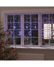 Guirlande lumineuse étoile et lune avec télécommande 138 LED | Mobilier & Déco