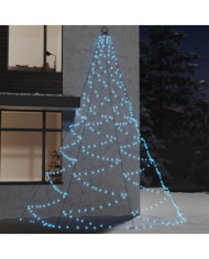 Arbre mural avec crochet métallique 720 LED Blanc froid 5 m | Mobilier & Déco