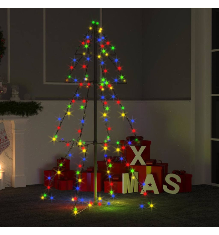 Arbre de Noël cône 160 LED d'intérieur/d'extérieur 78x120 cm | Mobilier & Déco