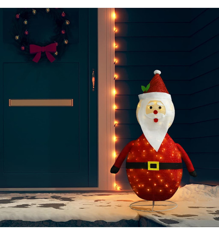 Décoration de Noël Figurine Père Noël LED Tissu de luxe 120 cm | Mobilier & Déco