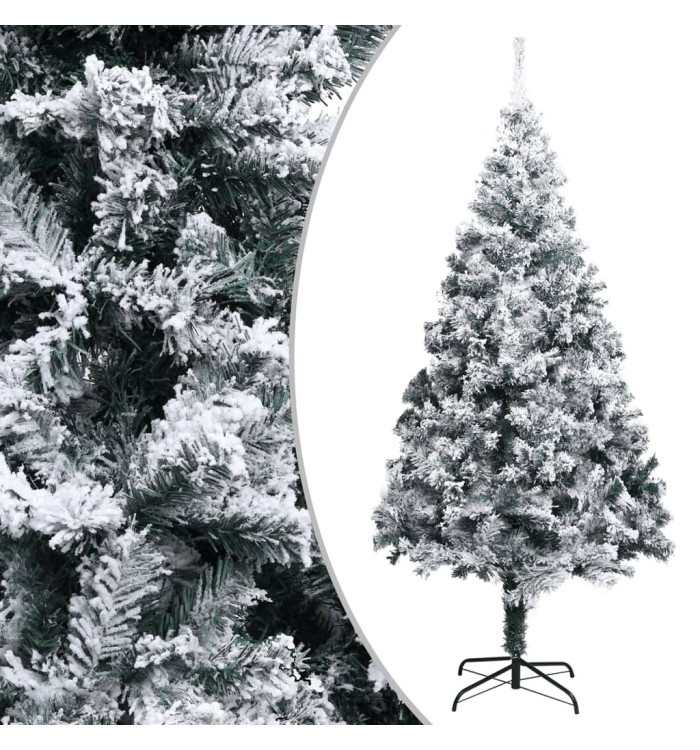 Sapin de Noël artificiel avec neige floquée Vert 300 cm PVC | Mobilier & Déco