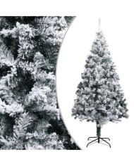 Sapin de Noël artificiel avec neige floquée Vert 300 cm PVC | Mobilier & Déco