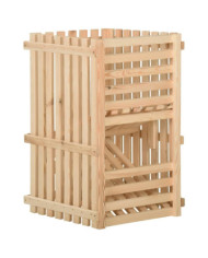 Boîte à pommes de terre 50x50x50 cm Bois de pin solide | Mobilier & Déco