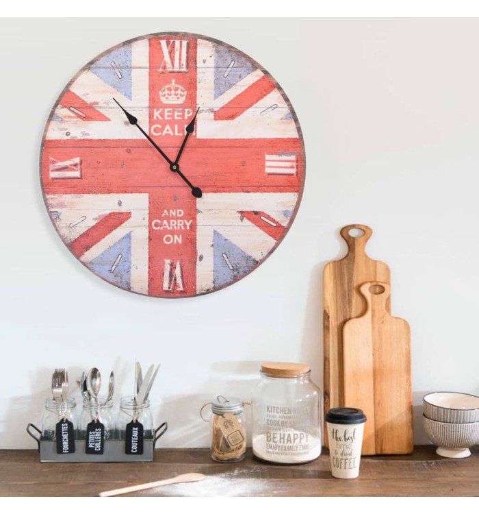 Horloge murale vintage Royaume-Uni 60 cm | Mobilier & Déco