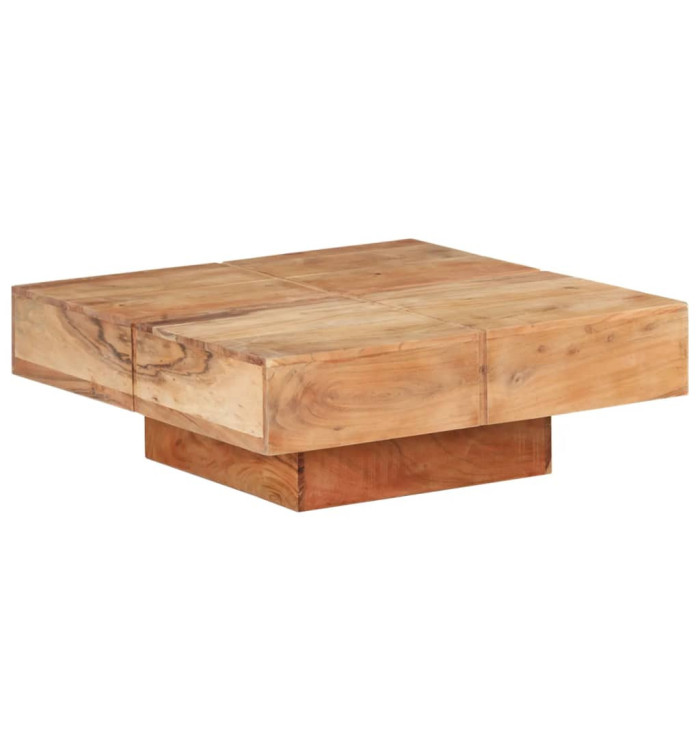 Table basse 80x80x28 cm Bois d'acacia massif | Mobilier & Déco