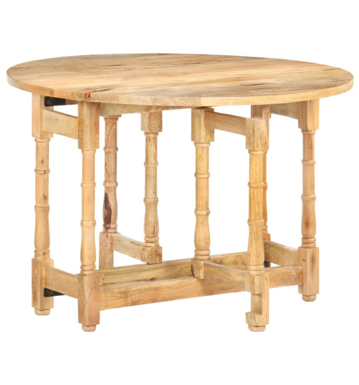 Table à manger Rond 110x76 cm Bois de manguier massif | Mobilier & Déco