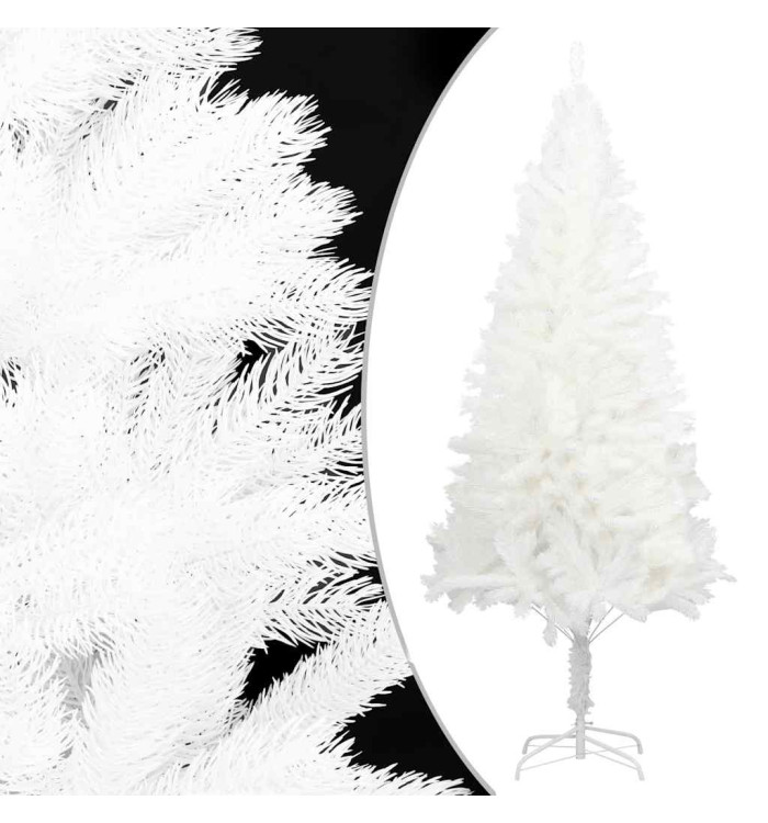 Arbre de Noël artificiel aiguilles réalistes blanc 210 cm | Mobilier & Déco