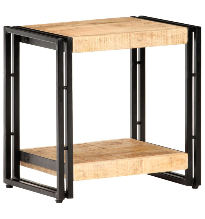 Table d'appoint 40x30x40 cm Bois de manguier brut | Mobilier & Déco